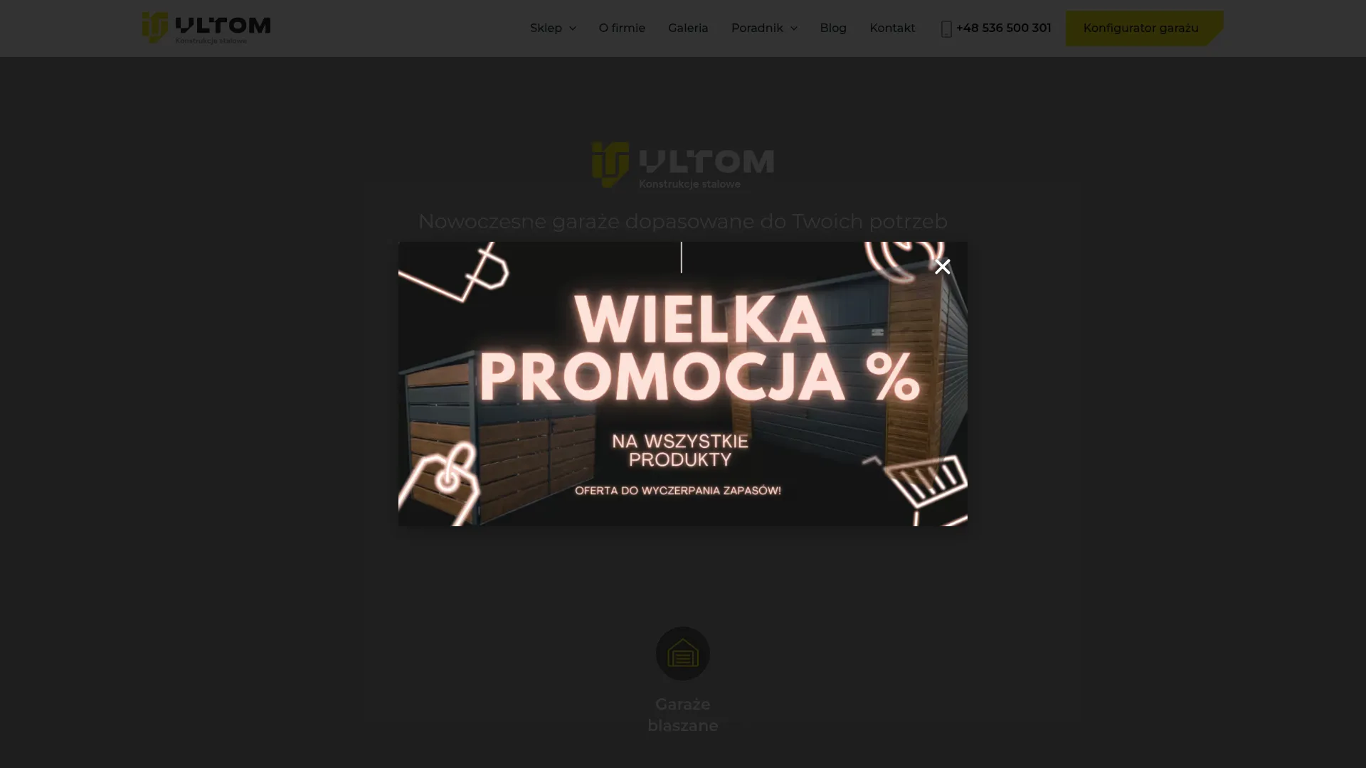 Screenshot of ultom-garaze.pl