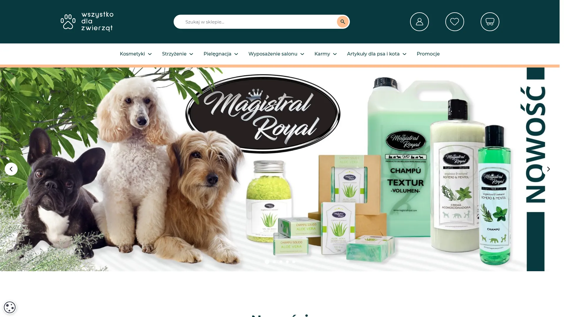 Screenshot of www.wszystkodlazwierzat.pl