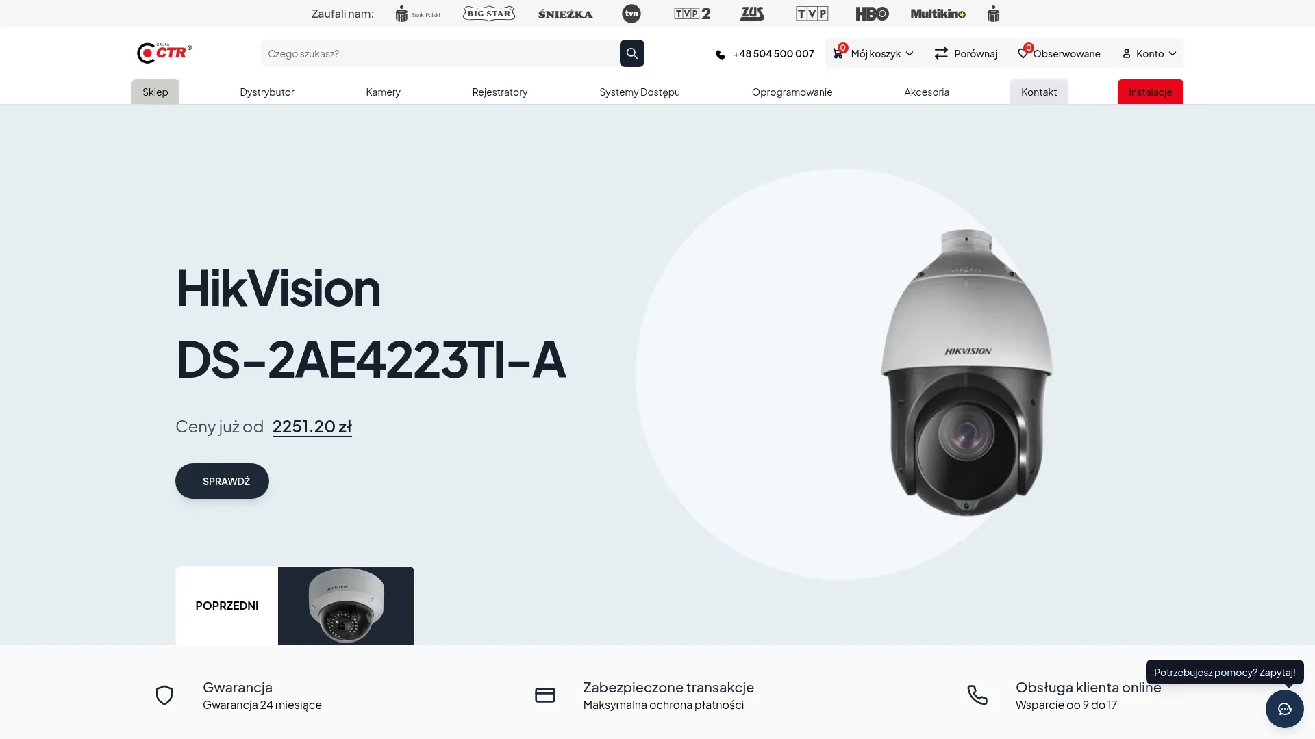 Screenshot of ctr.pl