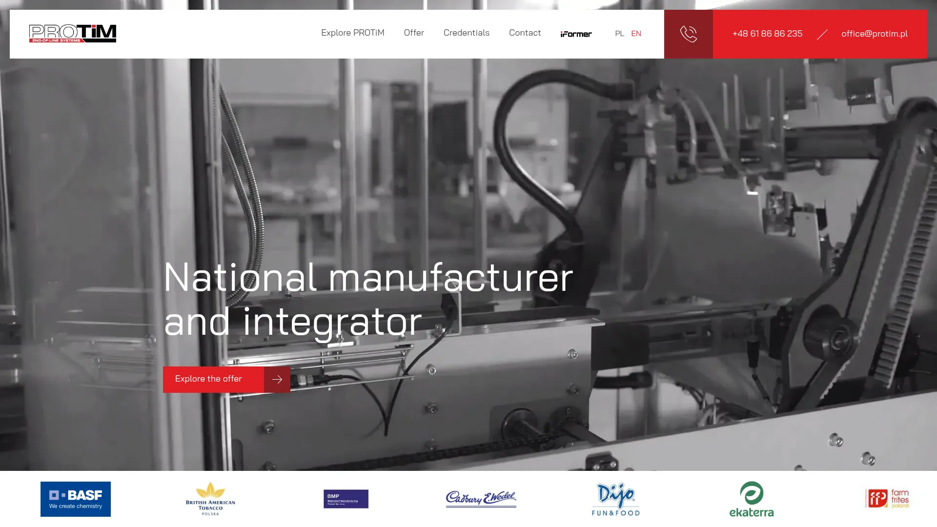 Screenshot of www.protim.pl