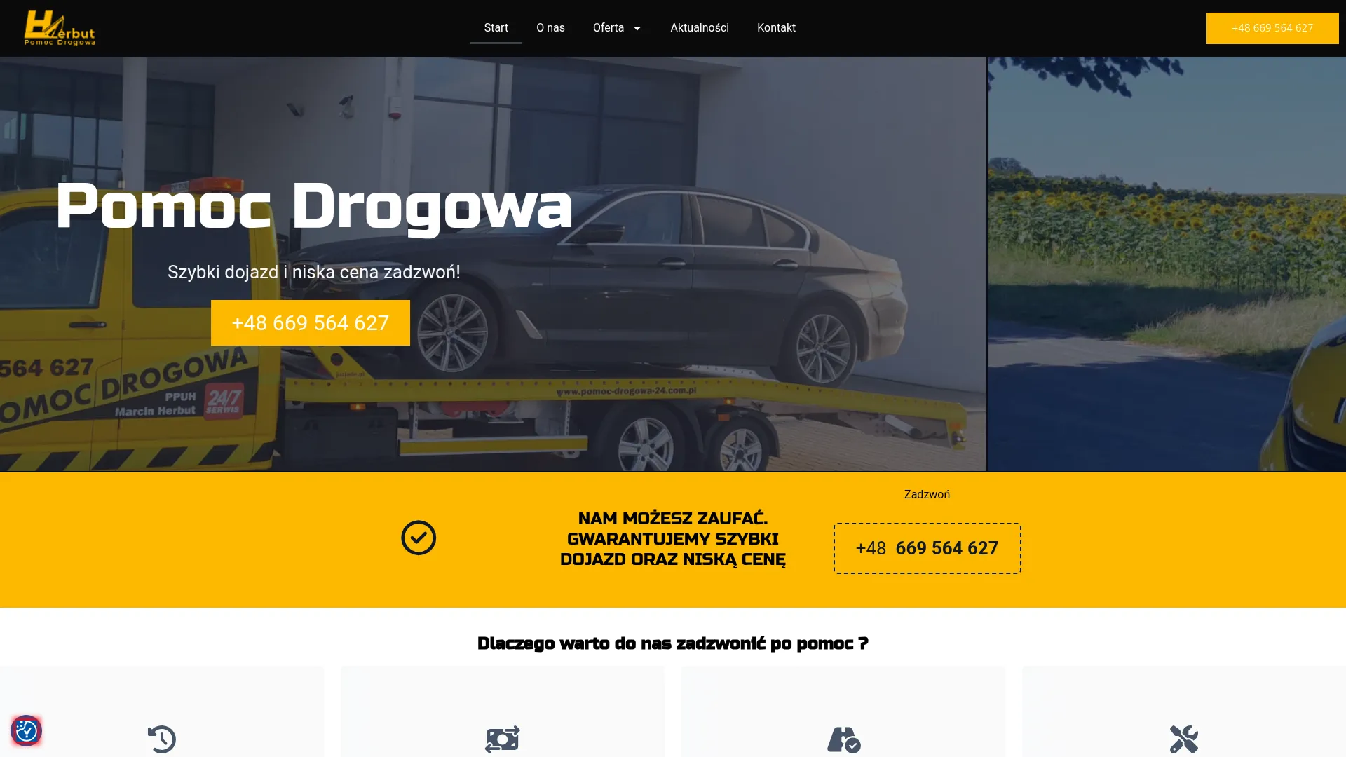 Screenshot of pomoc-drogowa-24.com.pl