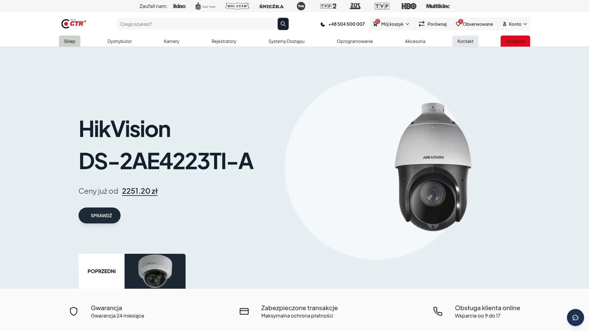 Screenshot of ctr.pl