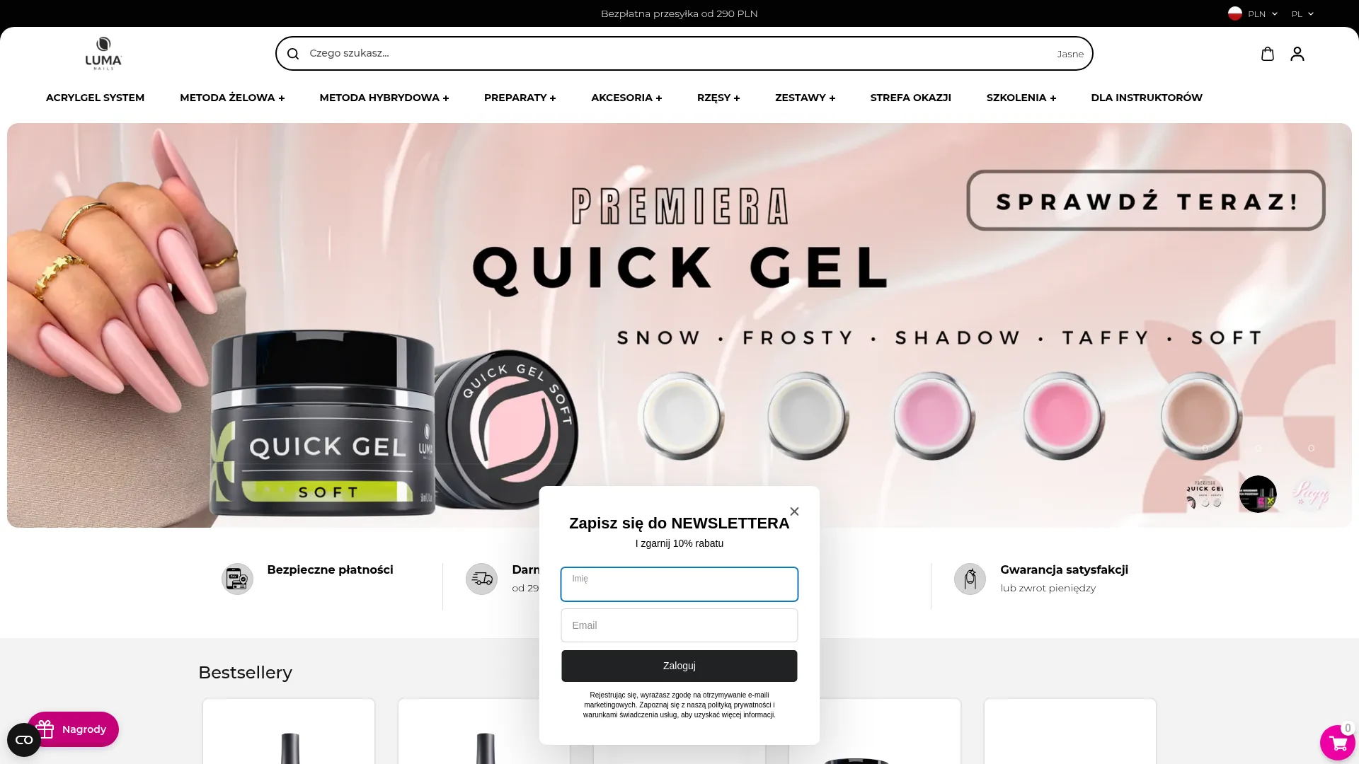 Screenshot of lumanails.pl