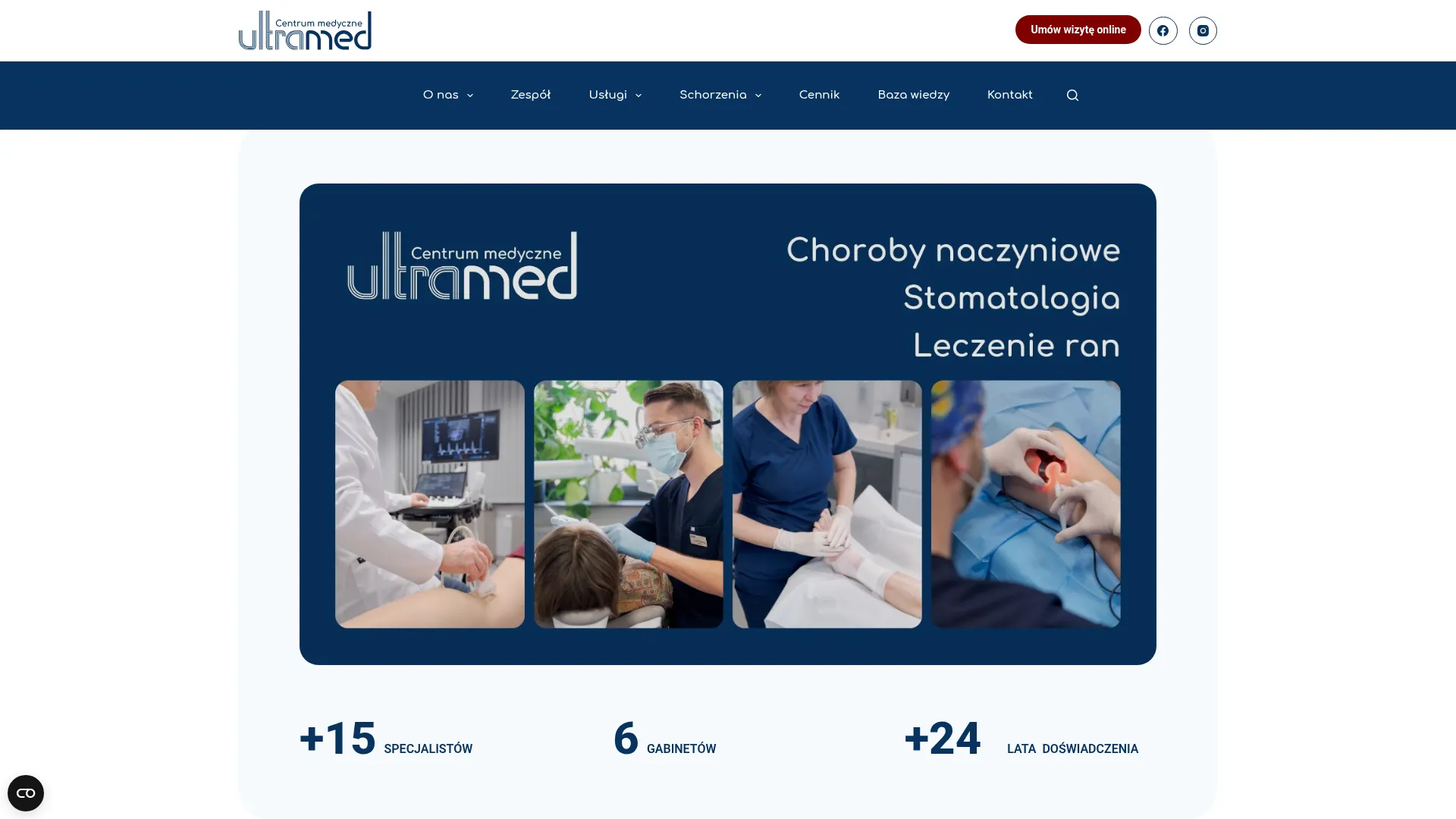 Screenshot of www.ultramed-krakow.pl